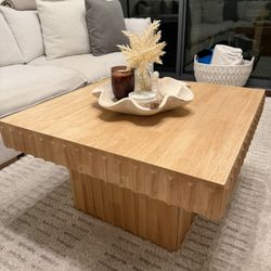 Modern Wood Living Room Coffee Table (Less Than 1 Year old)