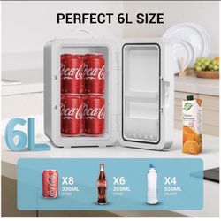 Suavo 6L Mini Fridge white NEW