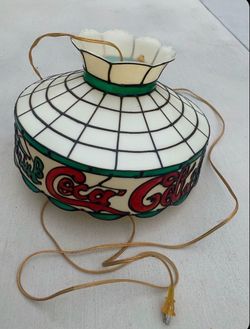 Vtg Coca Cola hanging light