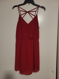 Naked Zebra Burgundy Dress Size Medium 