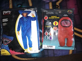 Huggy Wuggy Costume $30 Among Us Costume $35