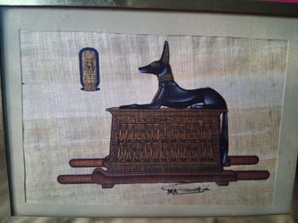 Hand painted  Anybis on kings tumb