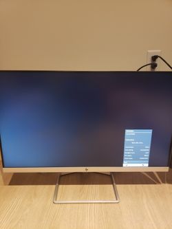 HP 2XN62AA 27-inch Full HD 1920 x 1080 IPS Backlit LED Micro-Edge VGA HDMI Display