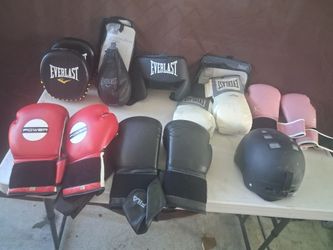 Boxing gloves and others