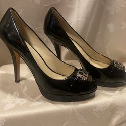 Coach Open Toe Stilettos -4” heels-Black