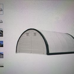 Single Truss Arch Storage Shelter W20' X L30' X H12'