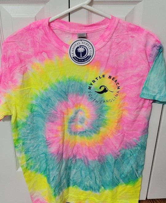 Women's Tie Dye Myrtle Beach Tshirt Size Medium 