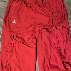 Vintage Adidas Sweats Red Xl Fits Above Too