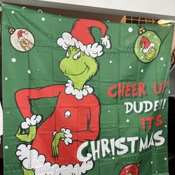 Christmas shower curtain