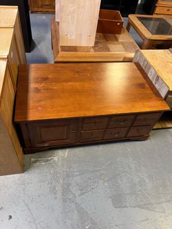 Real wood coffee table (in store)