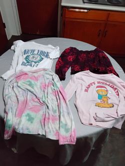 Bundle of 4 Girls Long Sleeve Shirts. Large size 10-12