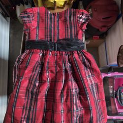 Bonnie Jean Red Plaid Holiday Dress
