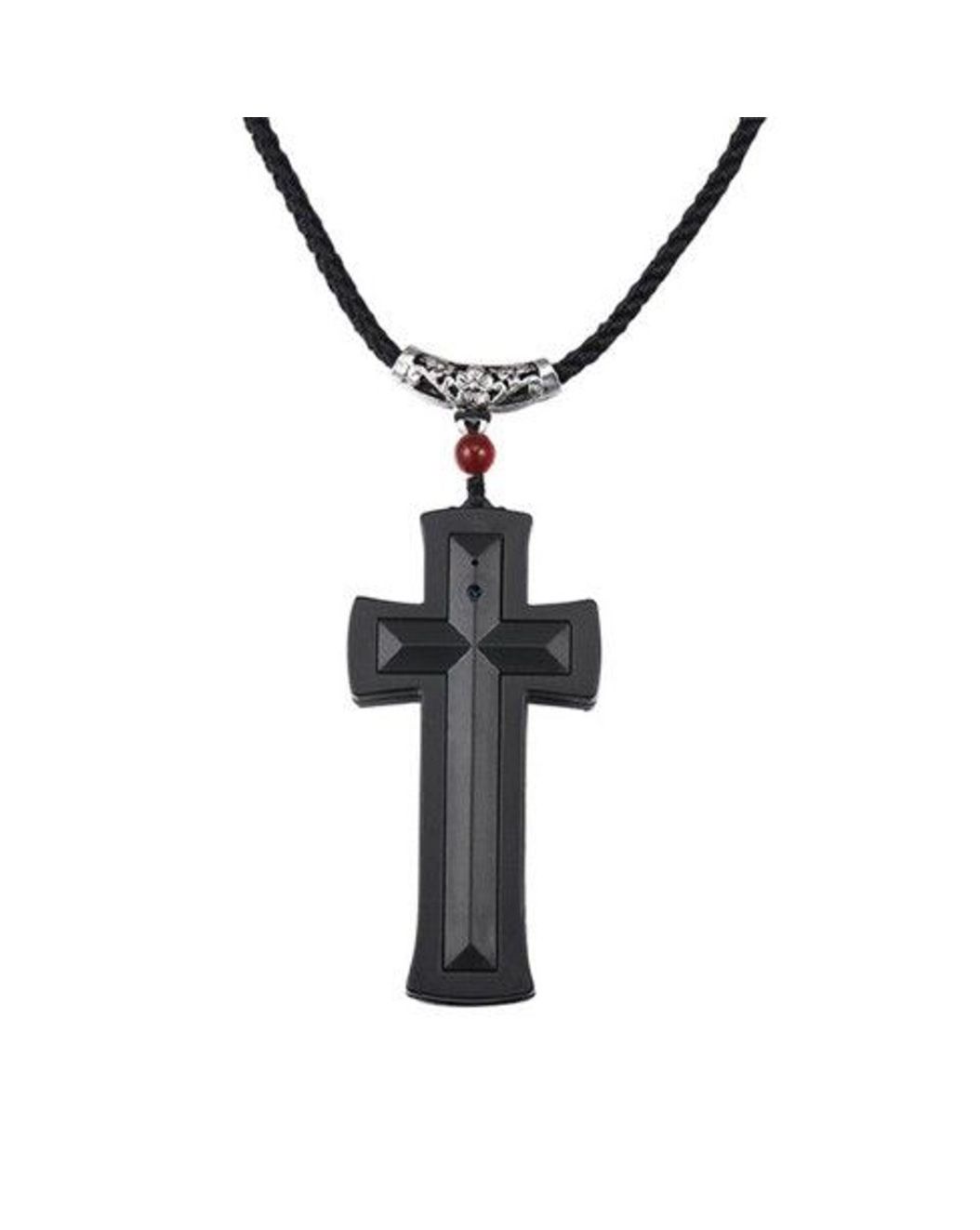 Cross Hidden Spy Camera Necklace with built in DVR - NEW