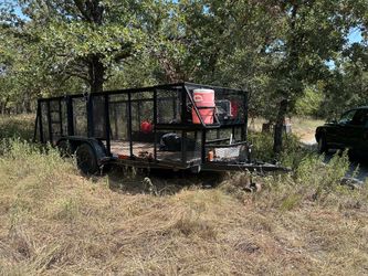 16 ft double axle Landscape trailer