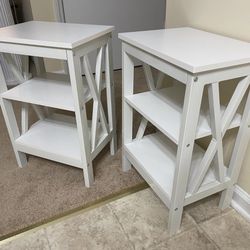 Farmhouse End Table/Night Stands (2)