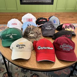 Lot of 13 Hats modern and vintage 