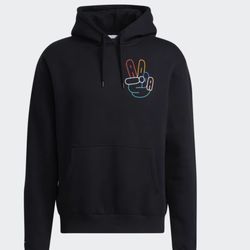 adidas Black Originals Peace Sign Hoodie