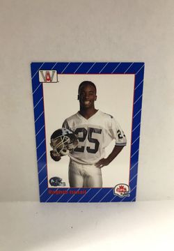 1991 AW SPORTS FOOTBALL PROMO CARD RAGHIB ISMAIL