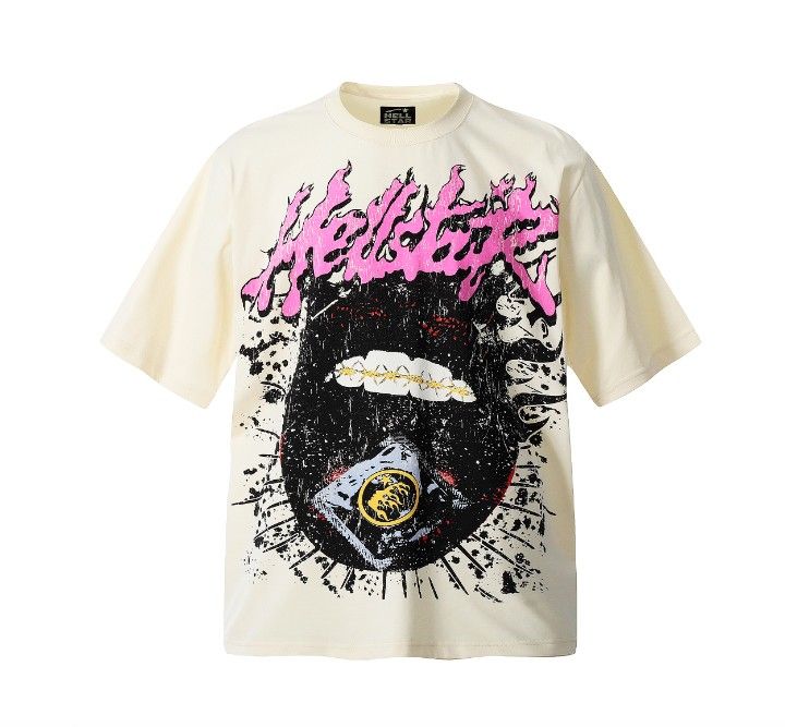 Hellstar T Shirt, Tan Color And Every Size From S-XL Available Now