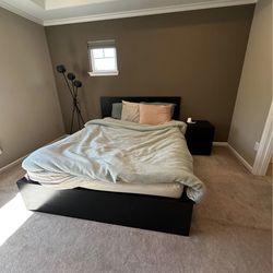 IKEA Bed Frame & Nightstand