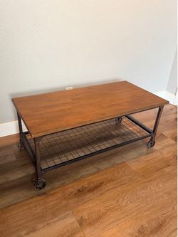 Industrial Farmhouse Coffee Table — $50 (RC Willey)