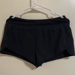 Forever 21 Women's Black Running Shorts Medium Built-In Liner Pockets Athletic