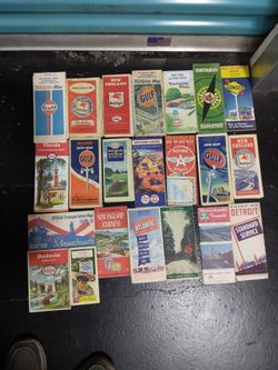 Old Road Maps. 1930's and up
