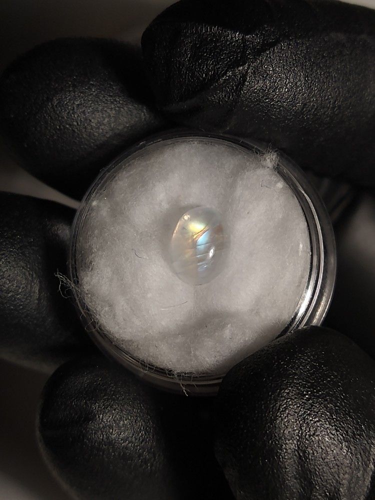 Natural Rainbow Moonstone Cabochon Gemstone