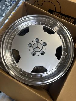 18X8.0/18X9.0 Silver Machined Lip Wheels 5X112 ET25 Fits Audi A4 A5 BMW Mercedes