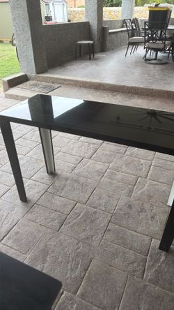 Black lacquer entrance table