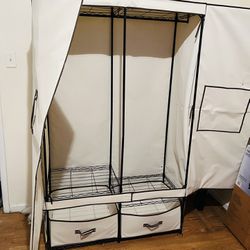 Free Honey-Can-Do Portable Wardrobe Storage Closet