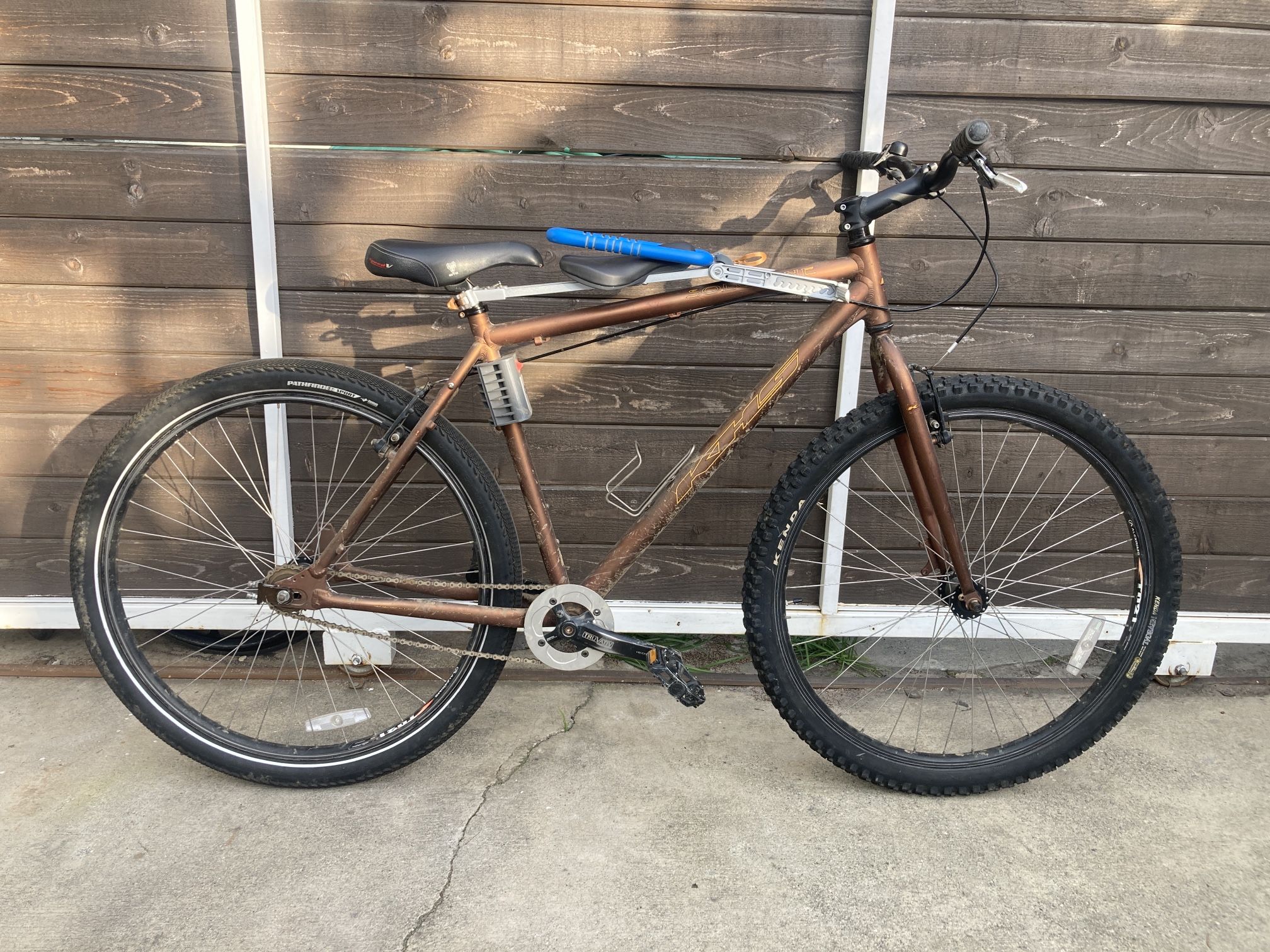 Brown KHS Solo One Mountain Bike