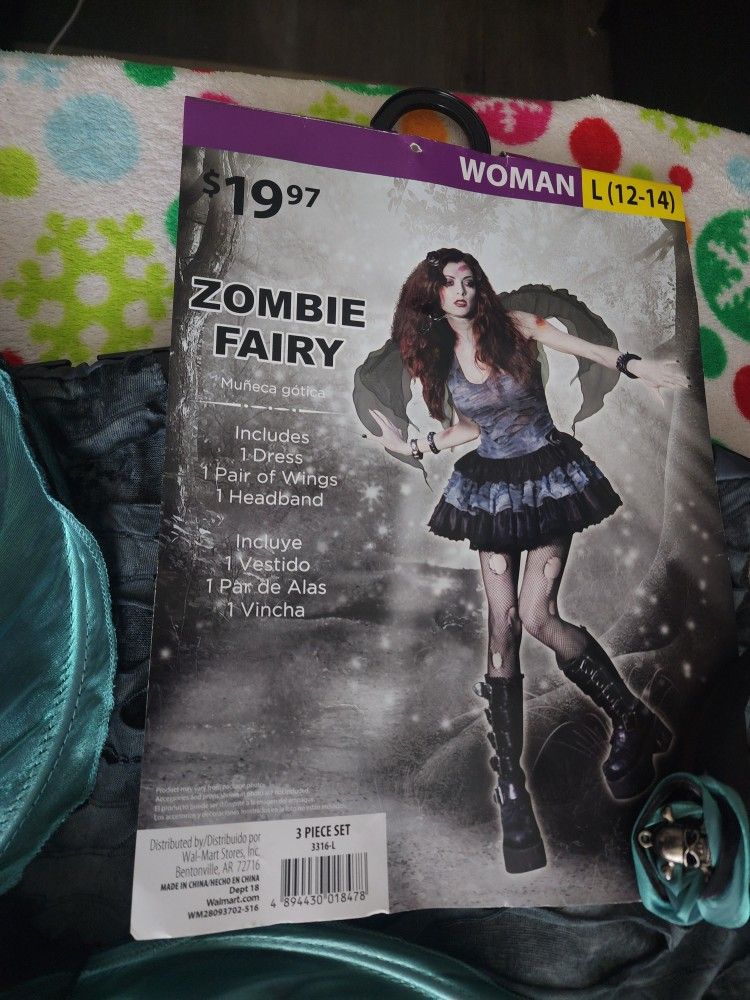 Zombie Fairy Costume L12-14