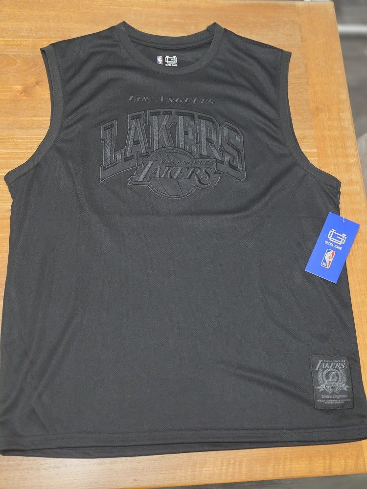 Los Angeles Lakers Ultra Game Men’s Sleeveless Shirt Black XL Official NBA New