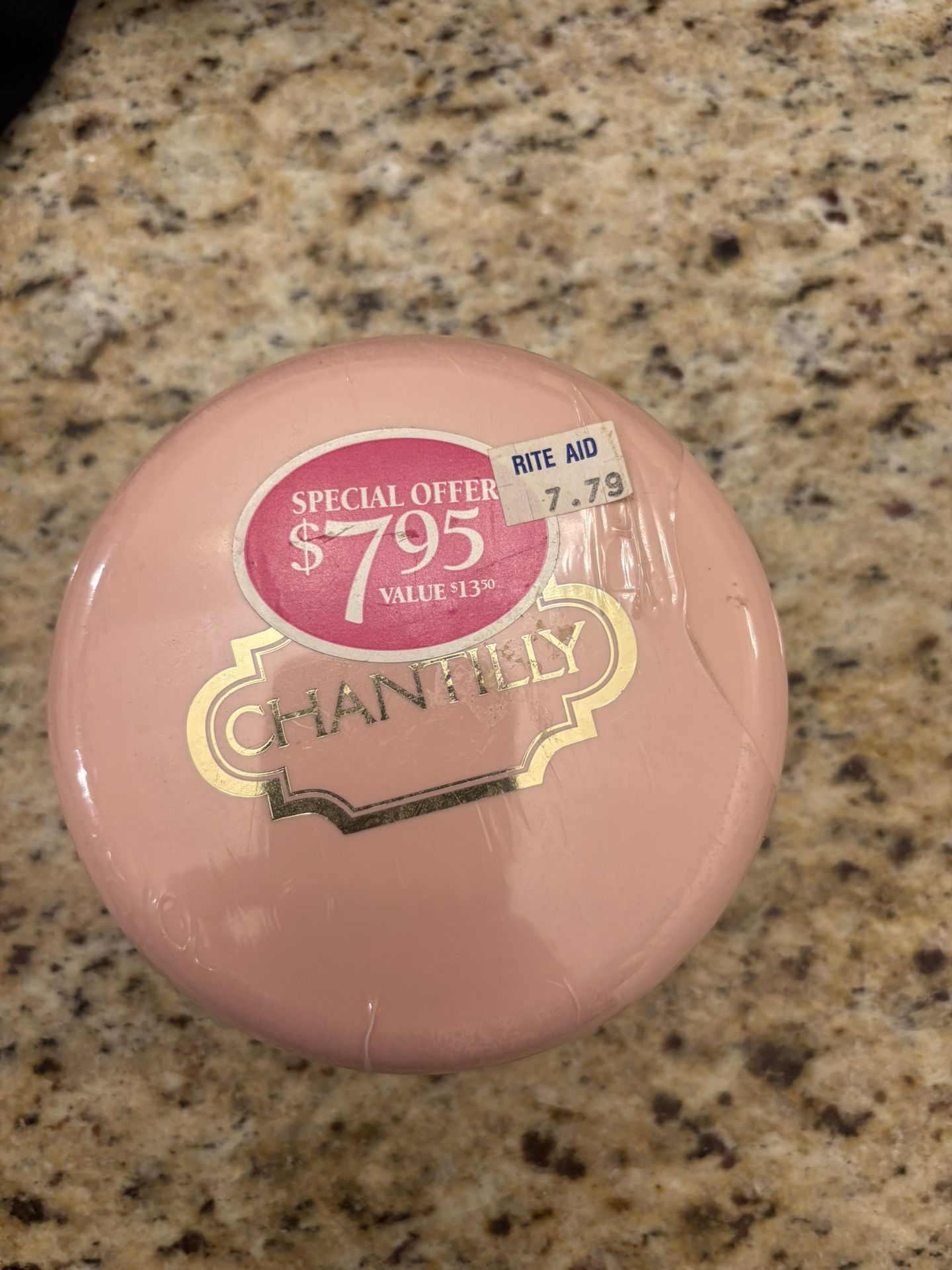 Vintage Sealed Chantilly Talc Powder