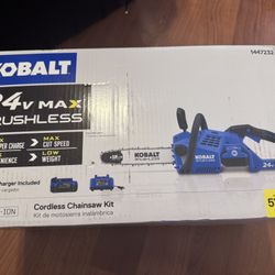Kobalt Cordless Chainsaw And Pole Saw