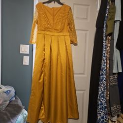 Xl  Gold Dress 