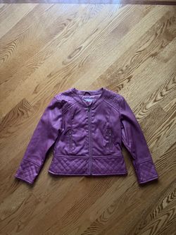 Mayoral Girls Faux Leather Jacket Size 5