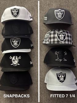 Raiders SnapBacks & Fitted 7 1/4 Hats 