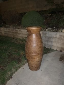 Hand Stained Ceramic planter 4.’ 5”’(massive)