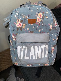 Atlanta Floral Canvas Backpack
