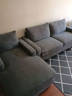 Couch + Chaise. 7 months old. Good condition