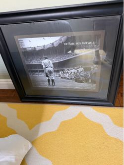 “The Babe Bids Farewell “ Framed Photo 26x30”