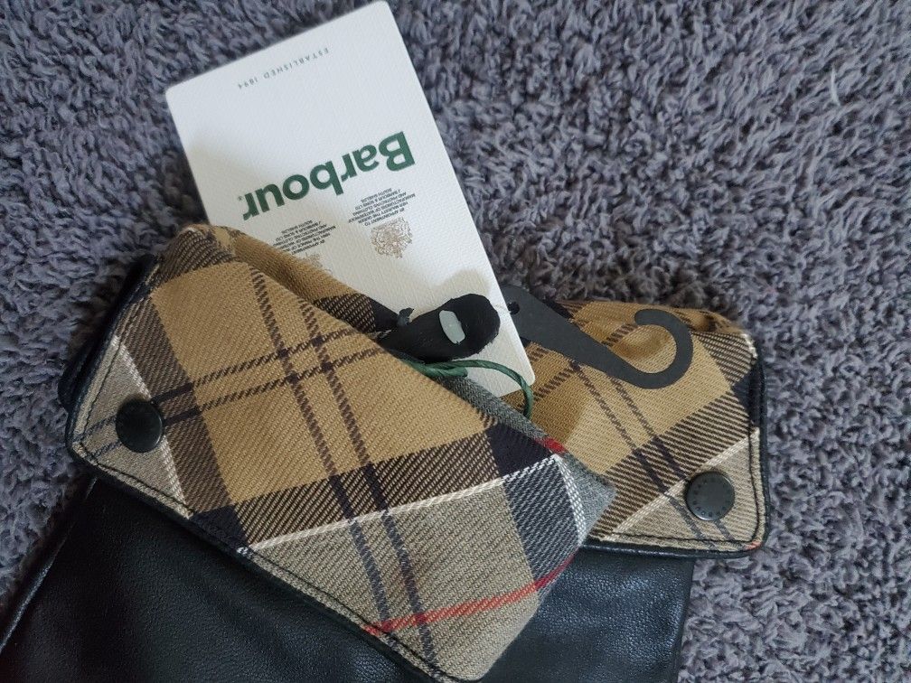 Barbour Lady Jane Leather Gloves Black Small