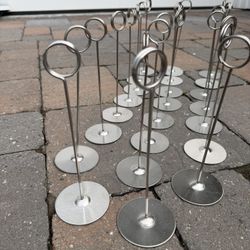 Picture/table Number Stand. Stainless Steel