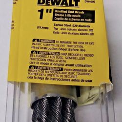 DeWalt DW4902 1" Knot End Brush Carbonsteel 1/4" Stem