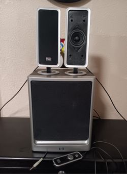 HP Computer Speaker System w/Powered Subwoofer & Wired Remote 