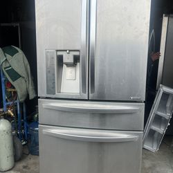 LG French 4 Door Refrigerator Stainless Steel 