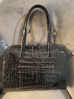 Beautiful 100 Percent Crocodile Nancy Gonzales Hand Bag