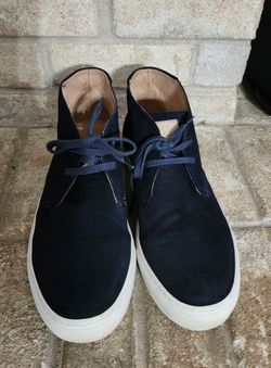 Greats Brooklyn Made in Italy Men's Blue Suede High top Sneakers Size 9.5
